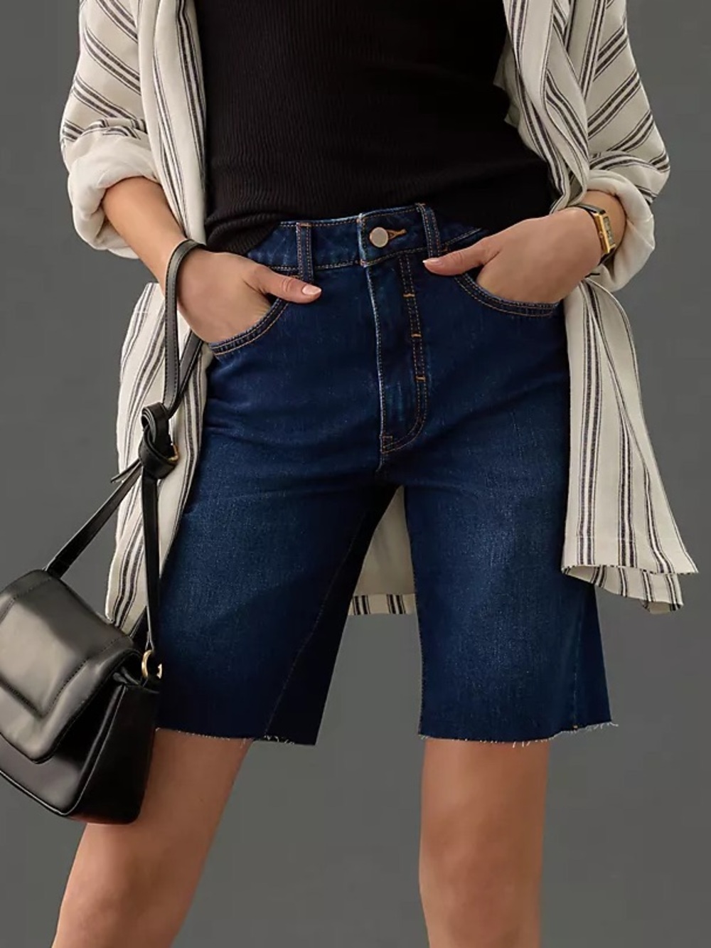 Pilcro Anthropologie NWT bermuda denim shorts women’s size 26